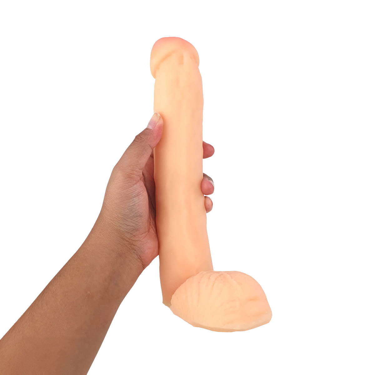 Prótese Peniana Gigante em Formato Realístico com Escroto, Glande Definida, Vértebra e Encaixe para Cinta - Magic Sexy | 20,5 x 4,7 cm | Disponível em 3 Cores - 6