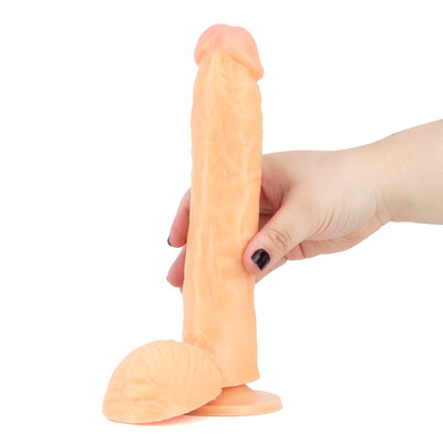 Prótese Gigante em Formato de Pênis com Escroto, Glande Definida e Ventosa - Magic Sexy | 21 x 4,3 cm