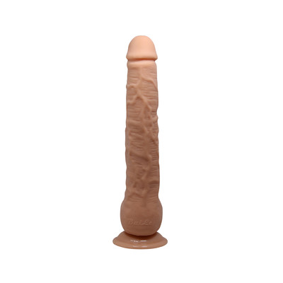 Foto 3 do produto Prótese Gigante em Formato Realístico de Pênis em TPR com Veias, Escroto, Glande e Ventosa - Lybaile Beautiful Dick | 21,5 x 4,5 cm