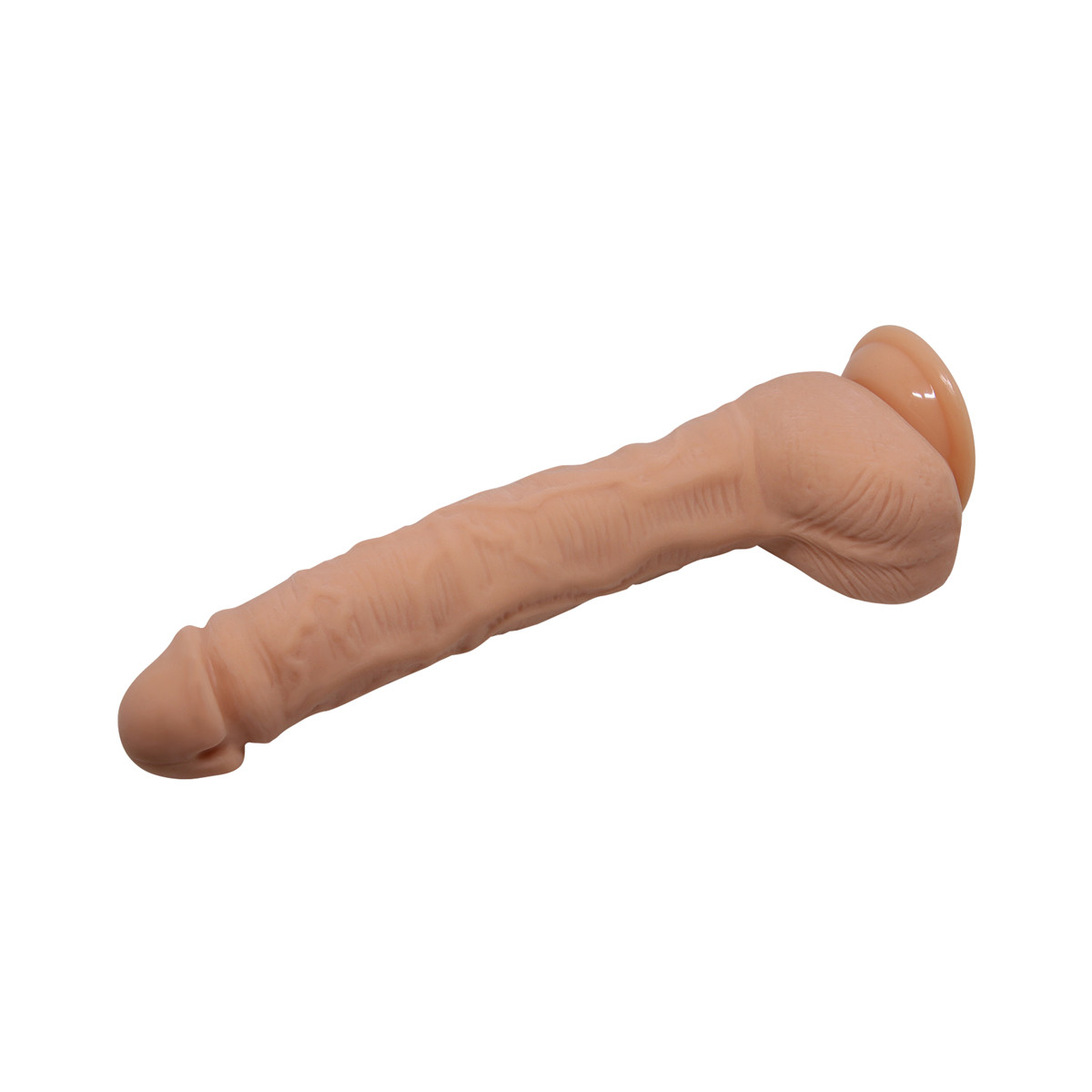 Prótese Gigante em Formato Realístico de Pênis em TPR com Veias, Escroto, Glande e Ventosa - Lybaile Beautiful Dick | 21,5 x 4,5 cm - 4