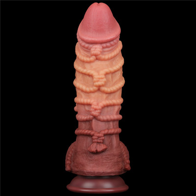 Foto 3 do produto Prótese Peniana Realística em TPE com Corda, Escroto e Ventosa Poderosa - LoveToy | 21,5 x 7,3 cm