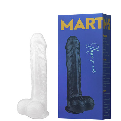 Foto 1 do produto Prótese Peniana em TPE na Cor Branco no Formato Realístico com Prepúcio e Ventosa - Martin-S | 14,5 x 3,6 cm