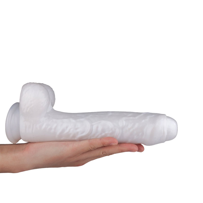 Prótese Peniana em TPE na Cor Branco no Formato Realístico com Prepúcio e Ventosa - Martin-S | 14,5 x 3,6 cm - 5