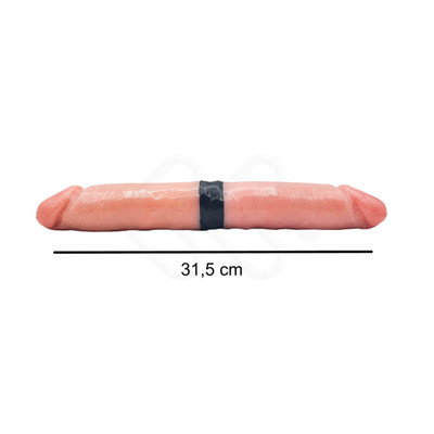 Foto 4 do produto Prótese Peniana Dupla com Glande Definida - InNamorata Royal N° 52 | 13,8 x 4,1 cm