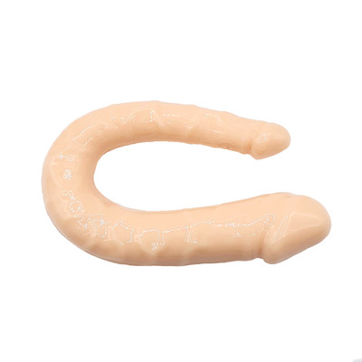 Foto 2 do produto Prótese Peniana Dupla em Jelly com Glande Definida e Veias - Double Dong | 28 x 3,2 cm | Disponível em 4 Cores