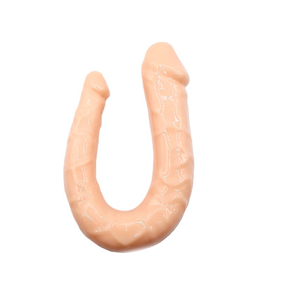 Prótese Peniana Dupla em Jelly com Glande Definida e Veias - Double Dong | 28 x 3,2 cm | Disponível em 4 Cores