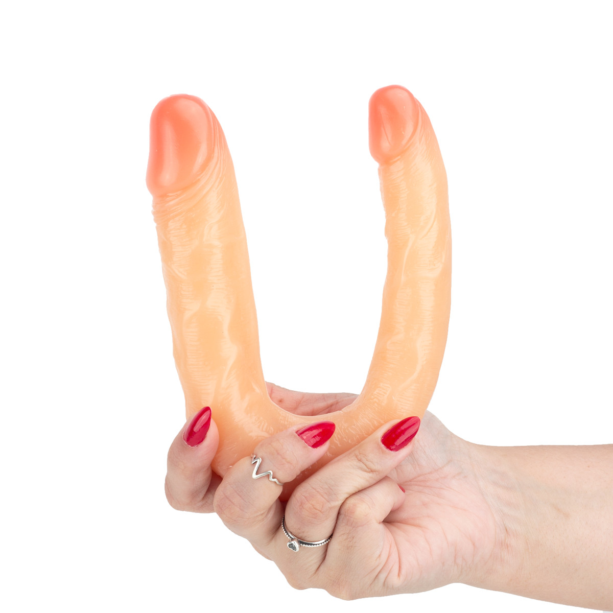 Prótese Peniana Dupla em PVC com Glande Definida, Tamanho Gradual e Veias - Chisa Her-Her Overlap #03 | 37 x 3,3 cm - 4