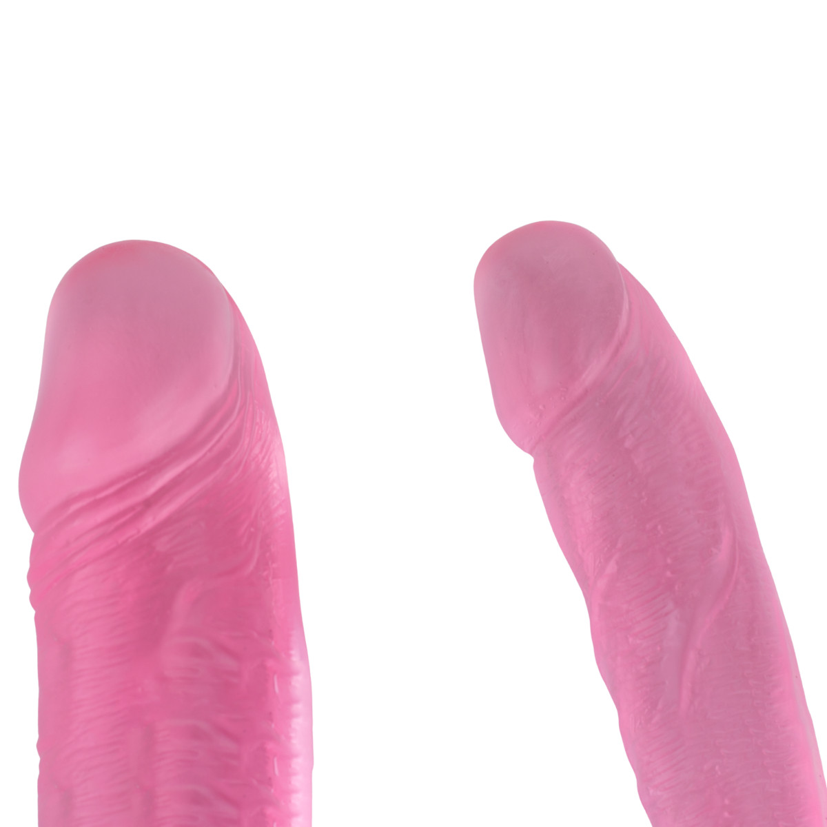 Prótese Peniana Dupla em PVC Translúcido com Glande e Texturas - Chisa Hi-Rubber 13" | 39 x 3,3 cm | Disponível em 2 Cores - 7