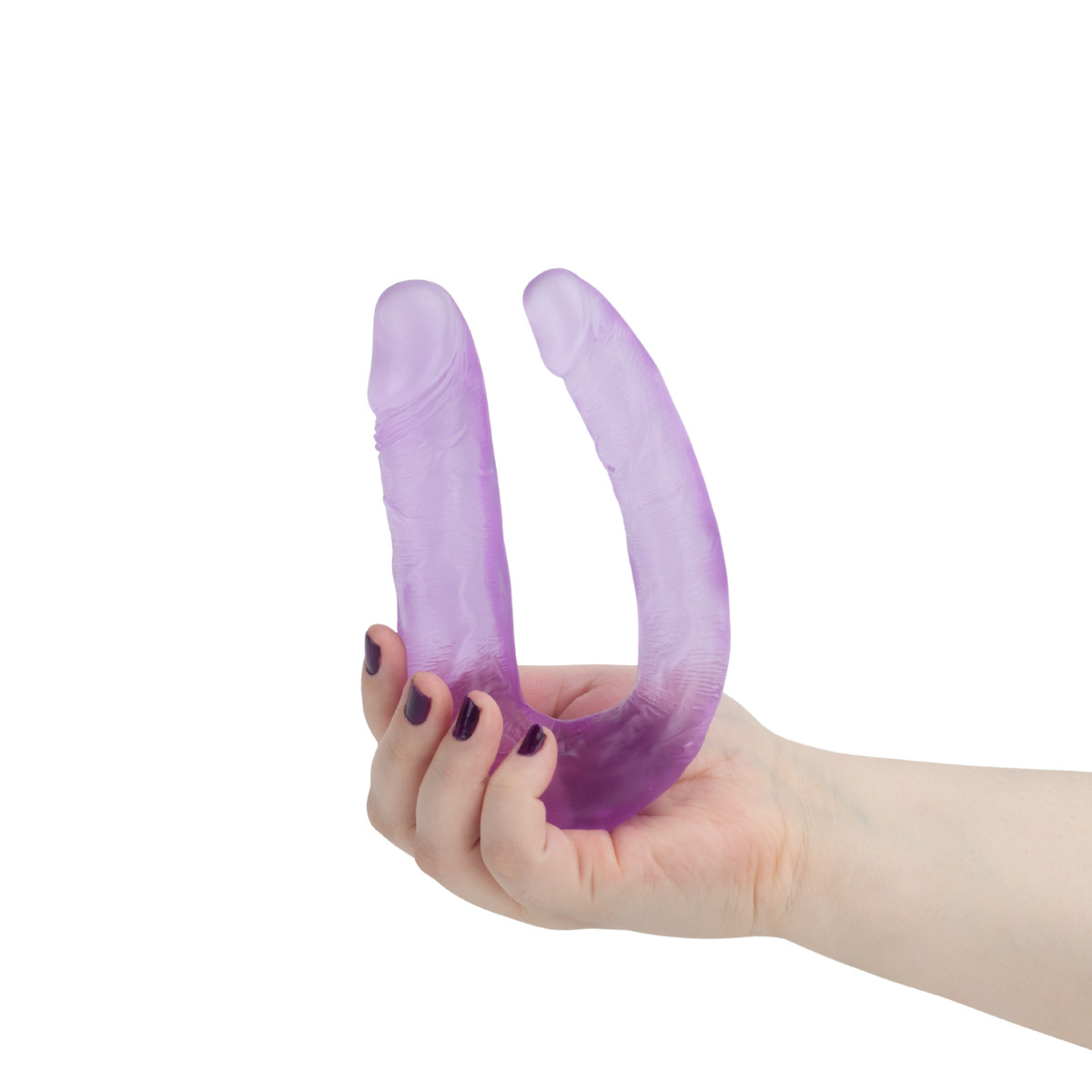 Prótese Peniana Dupla em PVC Translúcido com Glande e Texturas - Chisa Hi-Rubber 13" | 39 x 3,3 cm | Disponível em 2 Cores - 4