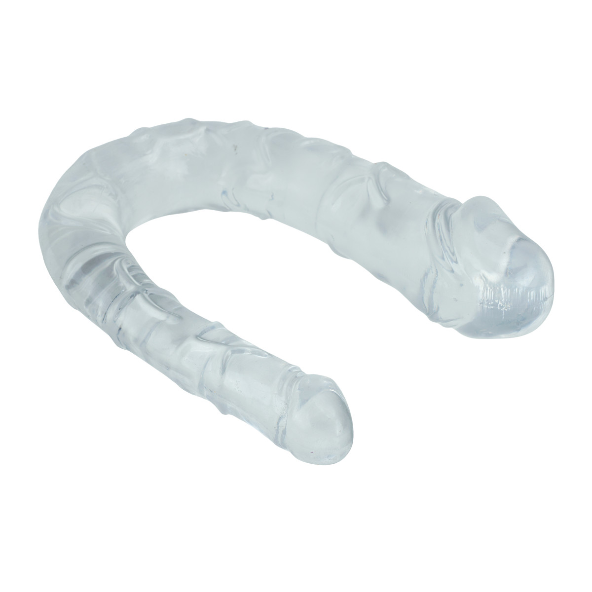 Prótese Peniana Dupla em TPE com Formato "U", Graduação de Tamanho, Veias Saltadas e Glande Definida - 41 x 4,3 cm - 2