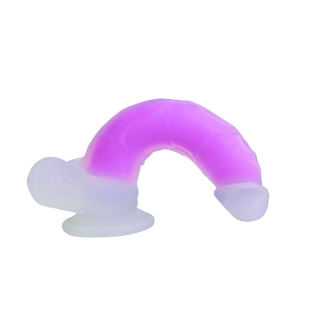 Prótese Peniana Florescente Com Glande Definida, Escroto e Base em Ventosa - Nv Toys Dildo Gode | Disponível em 2 Cores - 7