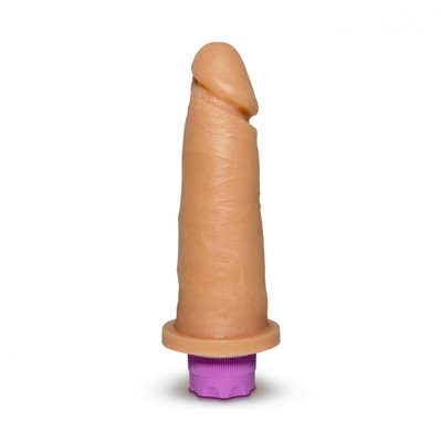 Foto 2 do produto Prótese Peniana no Formato de Pênis Realístico com Glande Definida, Pequenas Veias Salientes e 12 Modos de Vibrações - Sexy Fantasy | 15,5 x 4,9 cm