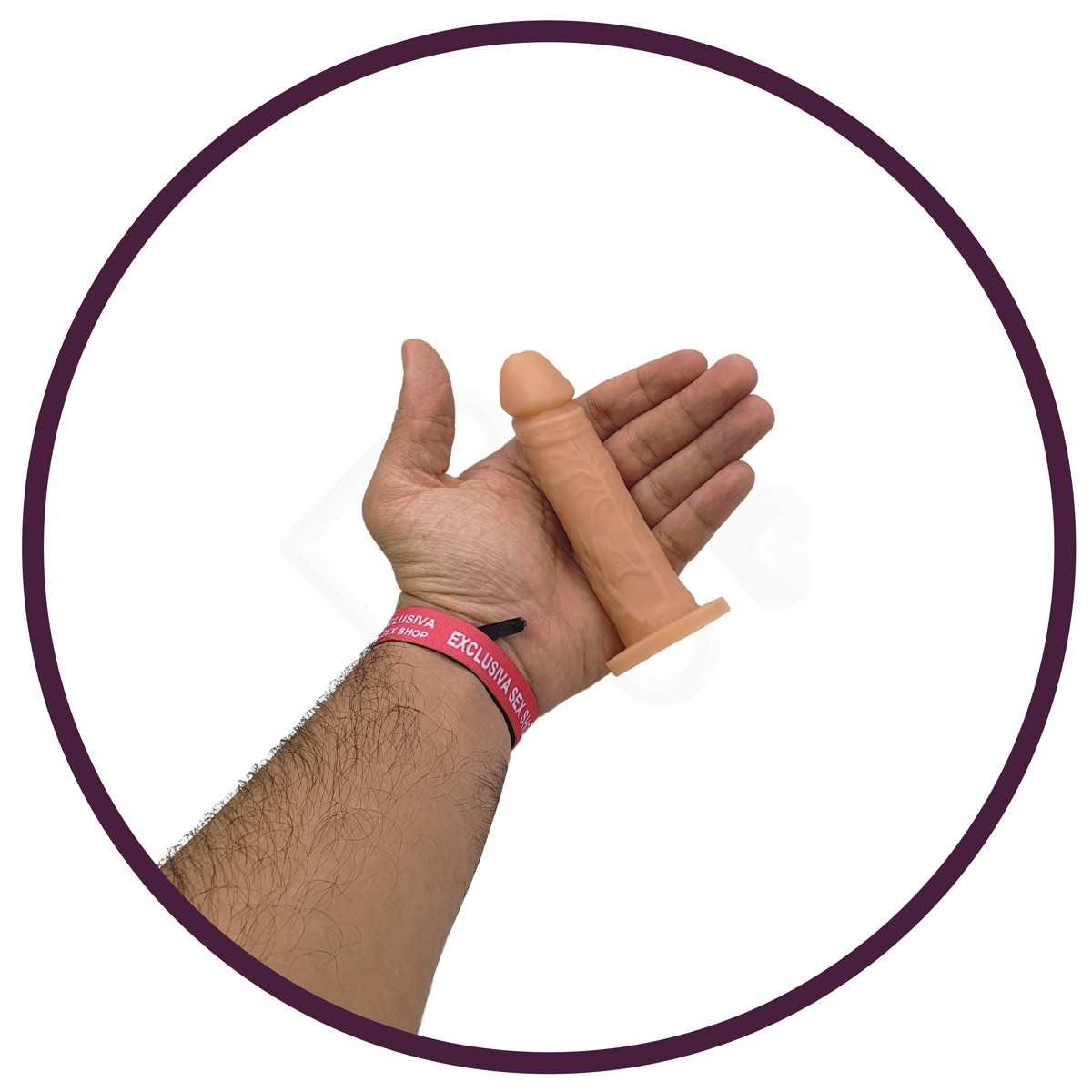 Prótese Peniana no Formato de Pênis Realístico com Glande Definida, Veias Salientes e Base Achatada - Pura Luxúria | 11,5 x 2,6 cm - 6