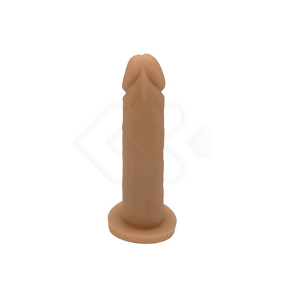 Foto 3 do produto Prótese Peniana no Formato de Pênis Realístico com Glande Definida, Veias Salientes e Base Achatada - Pura Luxúria | 11,5 x 2,6 cm