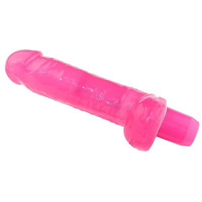 Foto 8 do produto Prótese Peniana com Glande definida, Veias Salientes, Escroto e Vibração Multivelocidade - Realistic Dong Aphrodisia | 13,4 3,9 cm | Disponível em 3 Cores