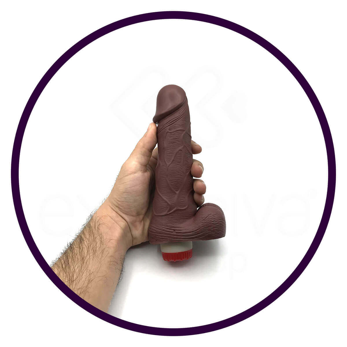 Prótese Peniana com Glande Definida e Vibração Multivelocidade - Real Peter Perfect Love | 16 x 4,3 cm | Disponível em 3 Cores - 9