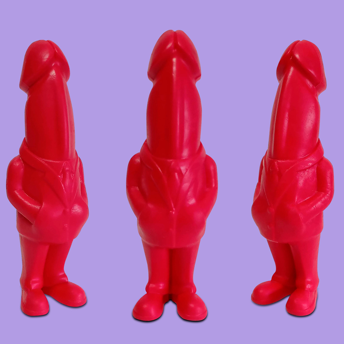 Prótese Peniana com Glande, Terno, Pernas e Pezinhos - Diversão ao Cubo ExecuPinto | 17,5 x 4,5 cm | Disponível em 4 Cores - 5