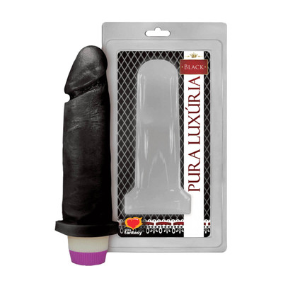 Prótese Peniana no Formato de Pênis Realístico em PVC Atóxico com Vibração Multivelocidade - Sexy Fantasy | 15 x 4,9 cm | Disponível em 2 Cores