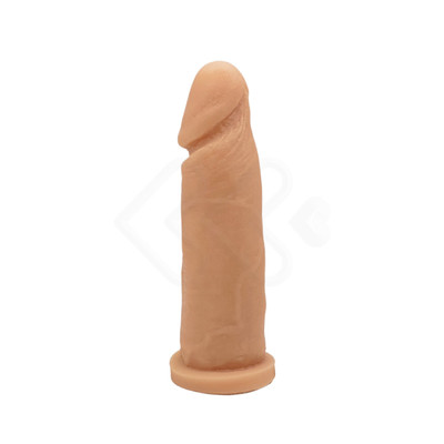 Foto 2 do produto Prótese Peniana em PVC Atóxico com Glande Definida e Base Achatada - Pura Luxúria | 15 x 4 cm