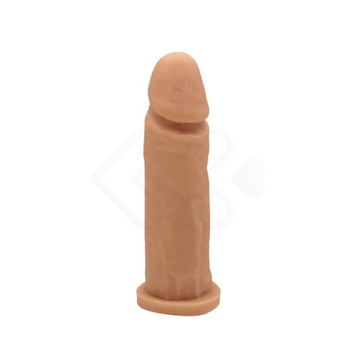 Foto 4 do produto Prótese Peniana em PVC Atóxico com Glande Definida e Base Achatada - Pura Luxúria | 15 x 4 cm
