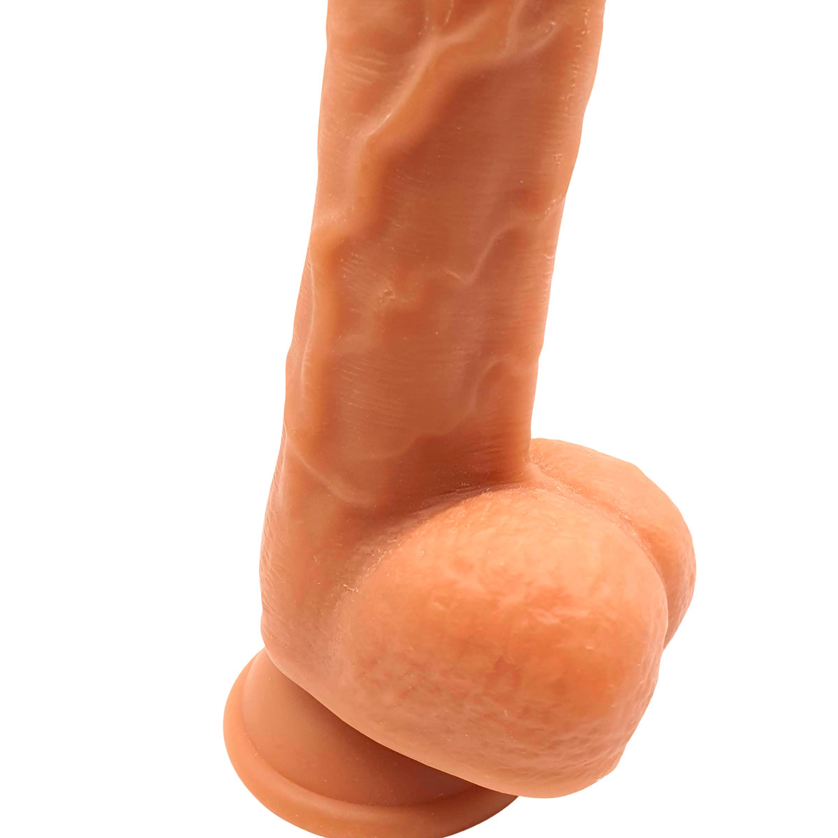 Prótese Peniana em PVC, com Glande Bem Delineada, Veias Salientes e Ventosa - Zeus III | 15 x 4,1 cm | Disponível em 2 Cores - 7