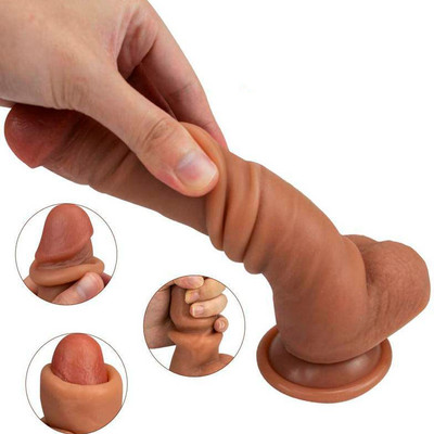 Foto 2 do produto Prótese Peniana Realista com 10 Modos de Vibração e Controle Remoto - Treediri Hesperus Dildo | 17 x 3,5 cm