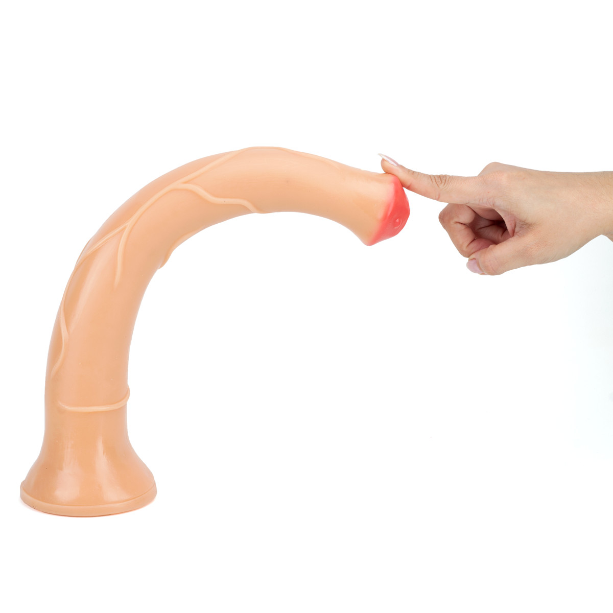 Prótese Peniana Realista de Cavalo com Base Achatada - Adão & Eva Big Horse | 37 x 6,5 cm | Disponível em 2 Cores - 6