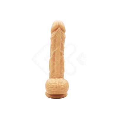 Foto 2 do produto Prótese Peniana Realística com 10 Modos de Vibração, Vértebras Internas, Ventosa na Base e Carregamento Via Cabo "USB" - Lilo We Love Vibrators Spark Wand - 14,5 x 3,5 cm