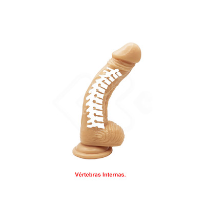 Foto 4 do produto Prótese Peniana Realística com 10 Modos de Vibração, Vértebras Internas, Ventosa na Base e Carregamento Via Cabo "USB" - Lilo We Love Vibrators Spark Wand - 14,5 x 3,5 cm