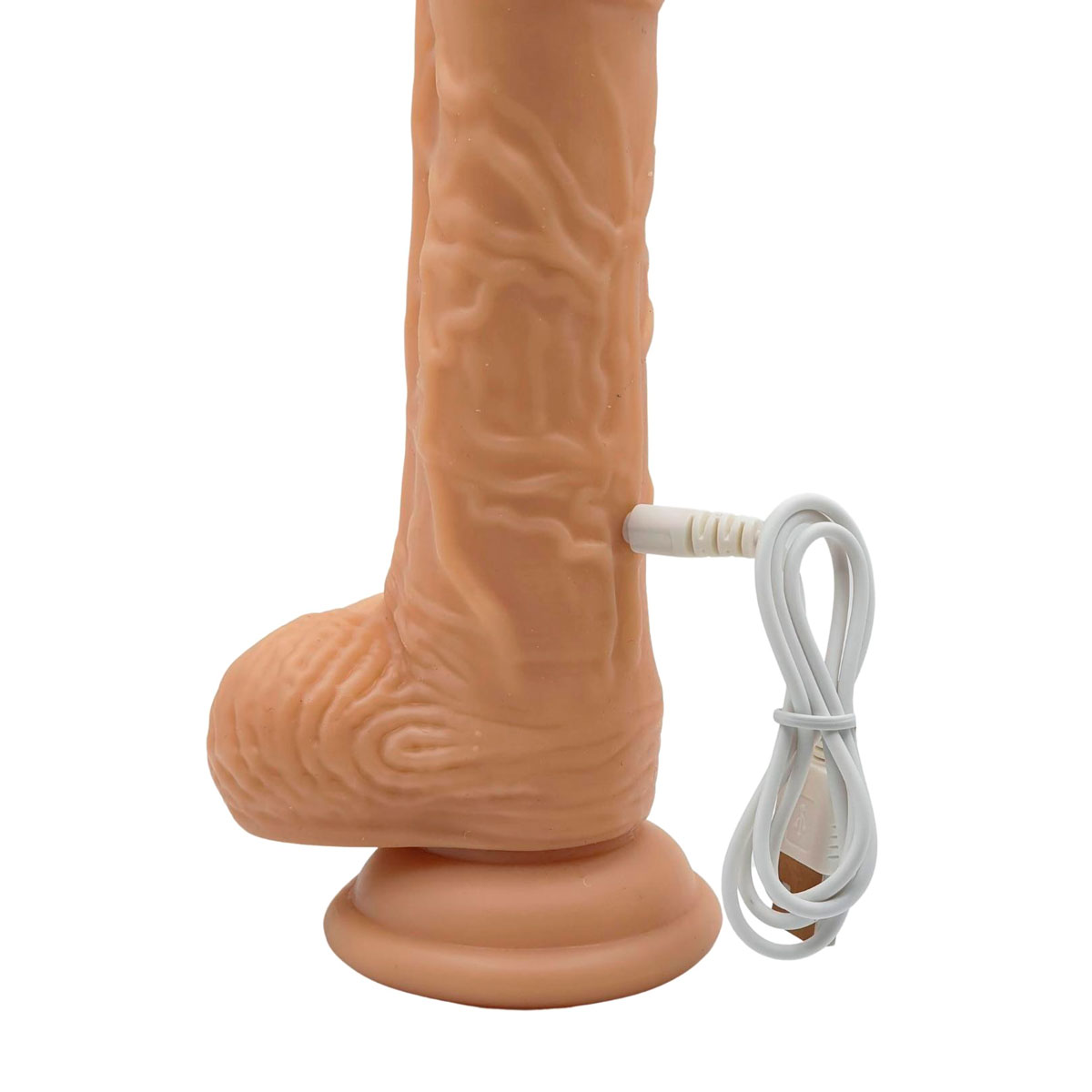 Prótese Peniana Realística com 10 Modos de Vibração, Ventosa na Base, Função de Aquecimento e Controle Remoto Sem Fio - Lilo We Love Vibrators Spark Wand - 14,5 x 3,5 cm | Disponível em 2 Cores - 6