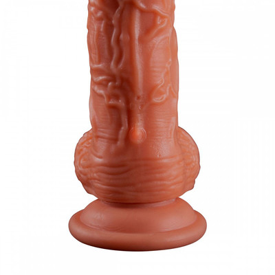 Foto 10 do produto Prótese Peniana Realística com 10 Modos de Vibração, Ventosa na Base, Função de Aquecimento e Controle Remoto Sem Fio - Lilo We Love Vibrators Spark Wand - 14,5 x 3,5 cm | Disponível em 2 Cores
