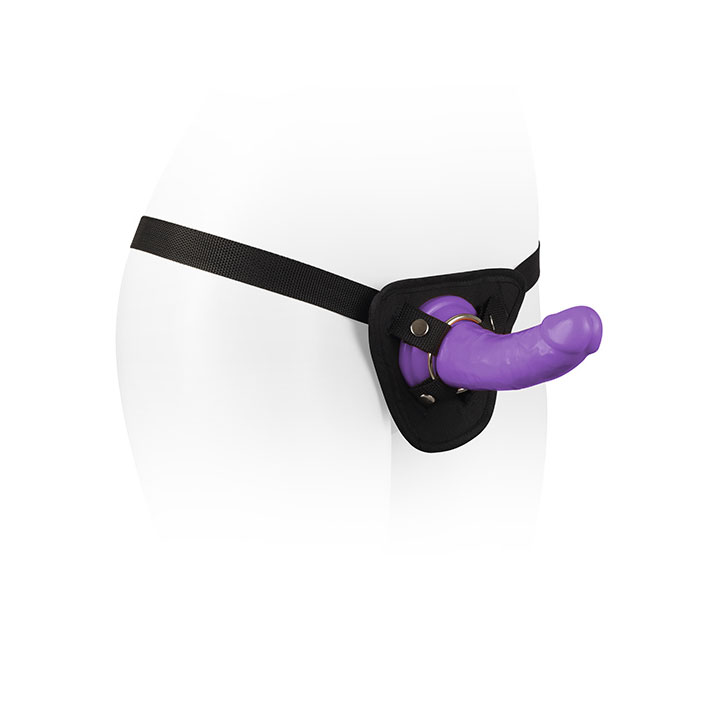 Prótese Peniana Realística com Anel, Base em Ventosa e Cinta Ajustável - Adão & Eva Fetiche Strap On Series - 14 x 3,8 cm | Disponível em 4 Cores - 4