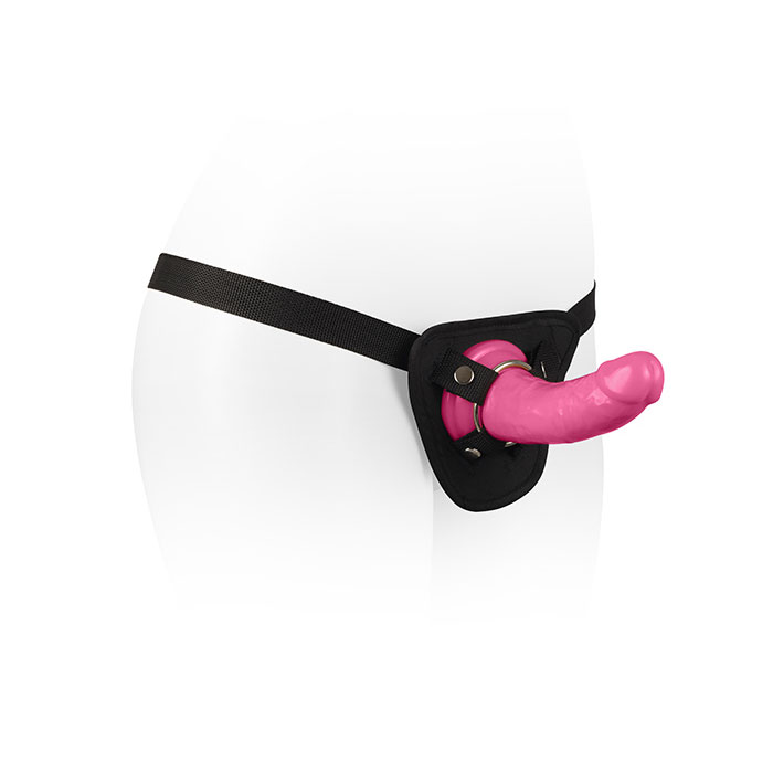 Prótese Peniana Realística com Anel, Base em Ventosa e Cinta Ajustável - Adão & Eva Fetiche Strap On Series - 14 x 3,8 cm | Disponível em 4 Cores - 9