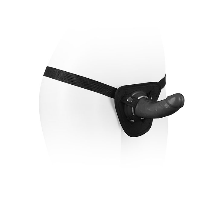 Prótese Peniana Realística com Anel, Base em Ventosa e Cinta Ajustável - Adão & Eva Fetiche Strap On Series - 14 x 3,8 cm | Disponível em 4 Cores - 13