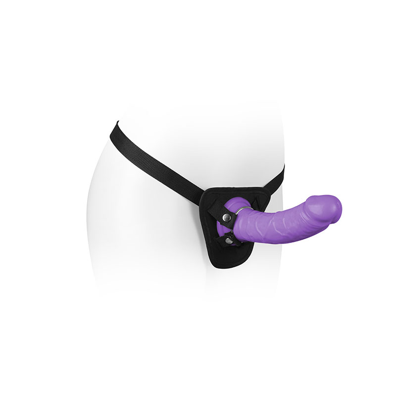 Prótese Peniana Realística com Anel, Base em Ventosa e Cinta Ajustável - Adão & Eva Fetiche Strap On Series - 19,5 x 4,4 cm | Disponível em 4 Cores - 4