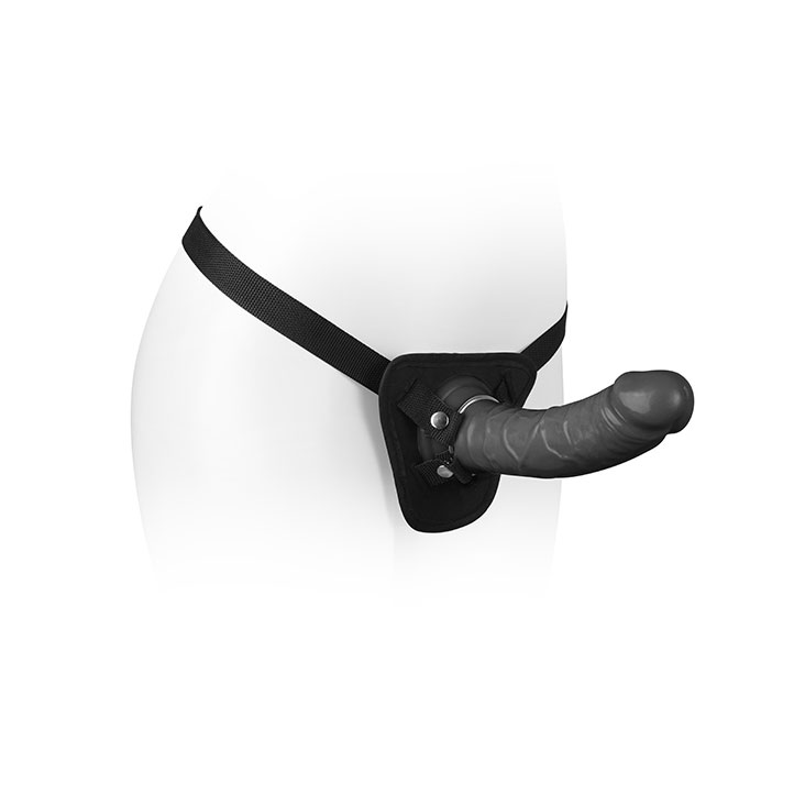 Prótese Peniana Realística com Anel, Base em Ventosa e Cinta Ajustável - Adão & Eva Fetiche Strap On Series - 19,5 x 4,4 cm | Disponível em 4 Cores - 6