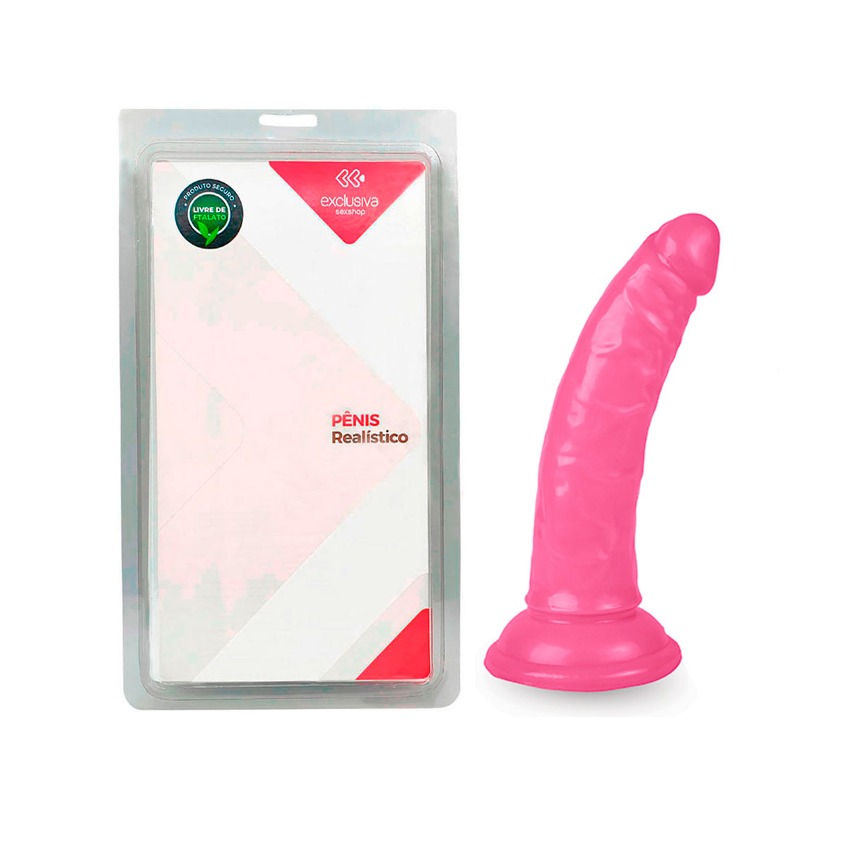 Prótese Peniana Realística, Base em Ventosa e Encaixe para Anel - Adão & Eva - 19,5 x 4 cm | Disponível em 3 Cores - 9