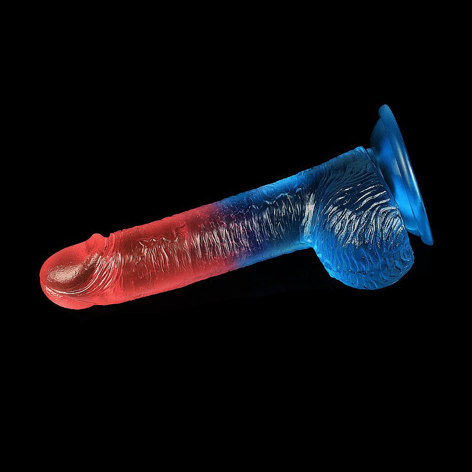 Prótese Peniana Realística Bicolor com Escroto e Base em Ventosa - Dazzle Studs 7.5 | 12,8 x 3,1 cm - 4