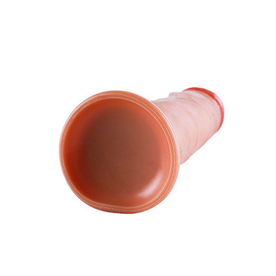 Foto 3 do produto Prótese Peniana Realística com Dupla Camada em TPE com Glande Delineada, Veias e Ventosa - Dildo Maig | 18,7 x 4,7 cm