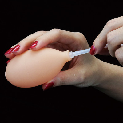 Foto 3 do produto Prótese Peniana Realística Ejaculadora com Escroto em TPE - Lovetoy Soft Ejaculation Cock With Ball | 14 x 4,2 cm