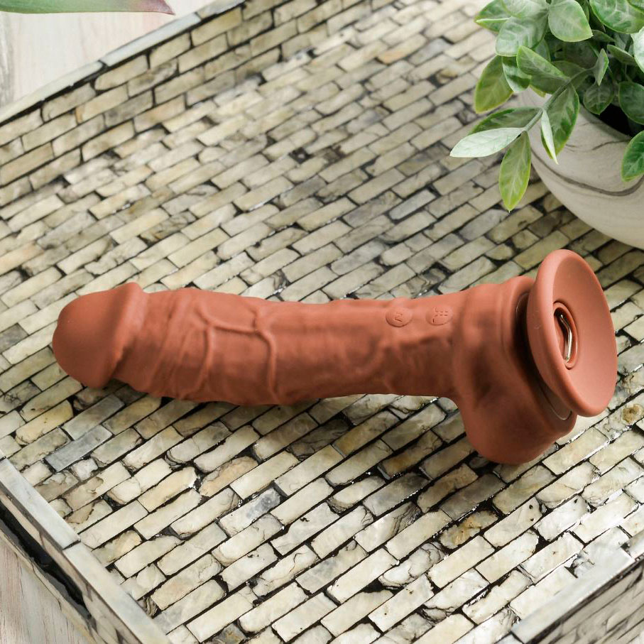 Prótese Peniana Realística com Escroto, 10 Modos de Vibração, Ventosa e Função de Esguichar - Evolved Big Shot | 16 x 4,2 cm | Disponível em 2 Cores - 2