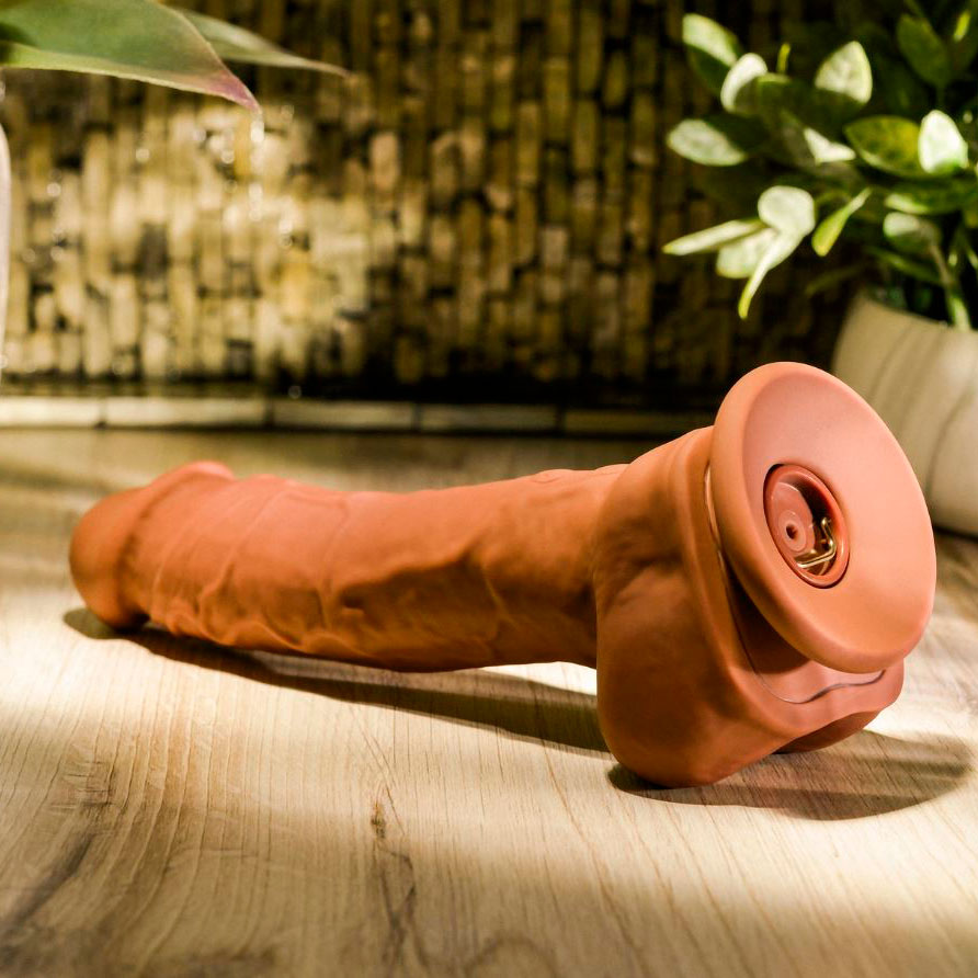 Prótese Peniana Realística com Escroto, 10 Modos de Vibração, Ventosa e Função de Esguichar - Evolved Big Shot | 16 x 4,2 cm | Disponível em 2 Cores - 3