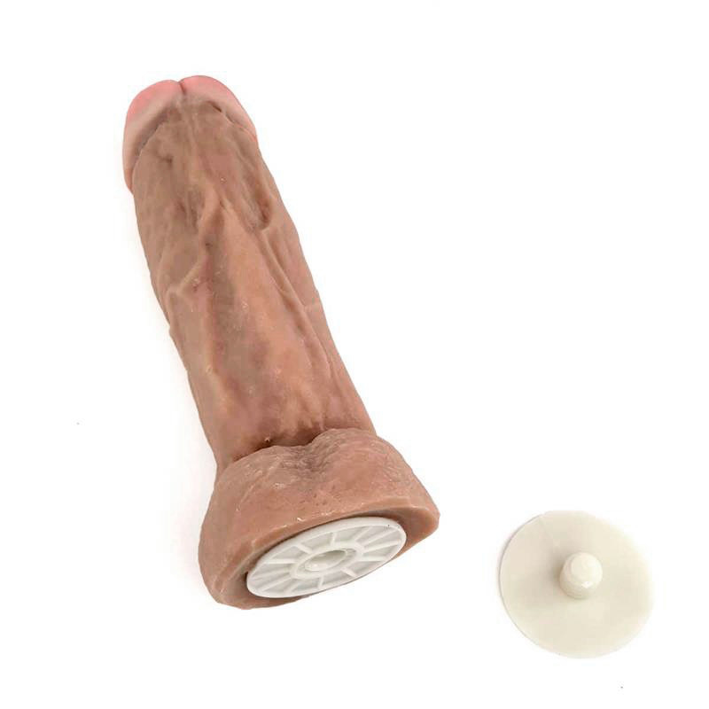 Prótese Peniana Realística com Escroto, Pino Para Cinta e Vibração Multivelocidade - Magic Sexy | 16 x 5,2 cm | Disponível em 2 Cores - 4