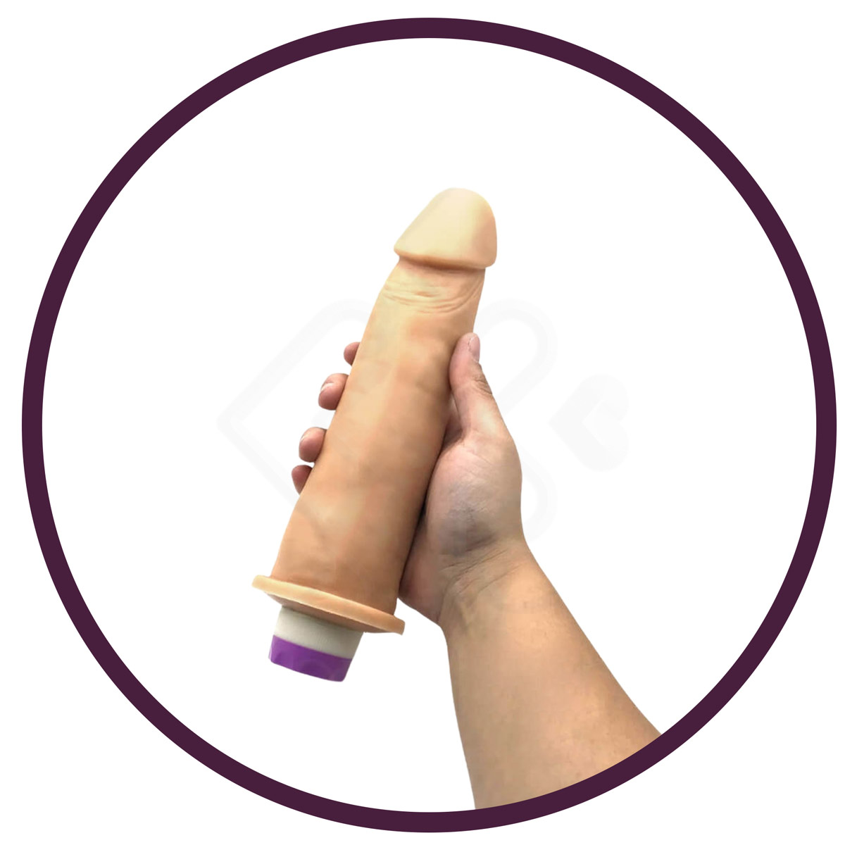 Prótese Peniana Realística com Glande Definida, Corpo Flexível e Vibração Multivelocidade - Pura Luxúria | 19,5 x 5,6 cm - 5