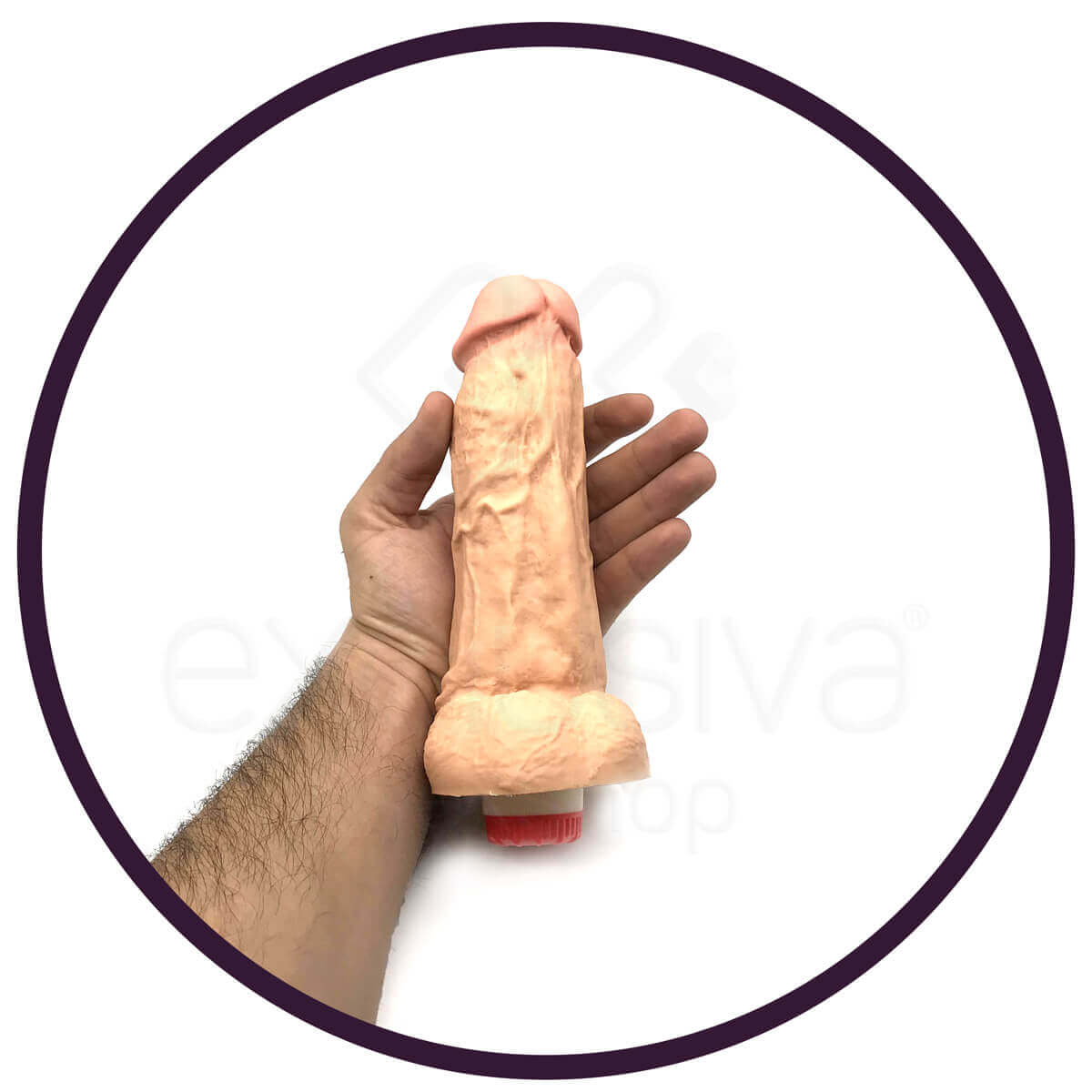 Prótese Peniana Realística com Glande Definida, Escroto e Vibração Multivelocidade - Real Peter Jamanta | 15,5 x 5,4 cm | Disponível em 3 Cores - 5