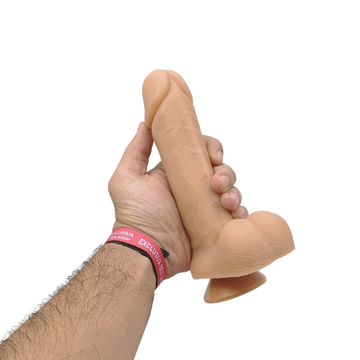 Prótese Peniana Realística com Glande Definida, Veias Salientes, Escroto e Base em Ventosa - Sexy Fantasy Pura Luxúria | 15,5 x 4,3 cm | Disponível em 2 Cores - 6
