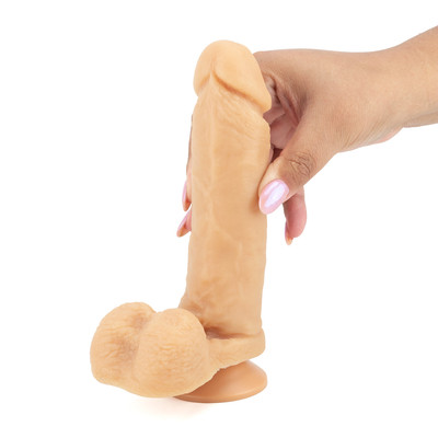 Prótese Peniana Realística com Glande Definida, Veias Salientes, Escroto e Base em Ventosa - Sexy Fantasy My Dick | 16 x 4,2 cm