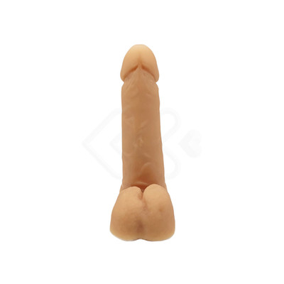 Foto 5 do produto Prótese Peniana Realística com Glande Definida, Veias Salientes, Escroto e Vibração Multivelocidade - Pura Luxúria | 13 x 3,9 cm