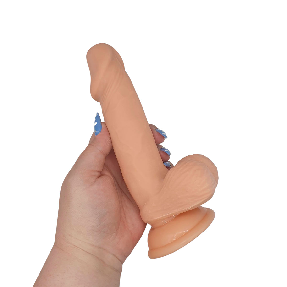 Prótese Peniana Realística com Glande Definida, Veias Salientes e Ventosa - Beautiful Zebulon | 14,5 x 4 cm - 7