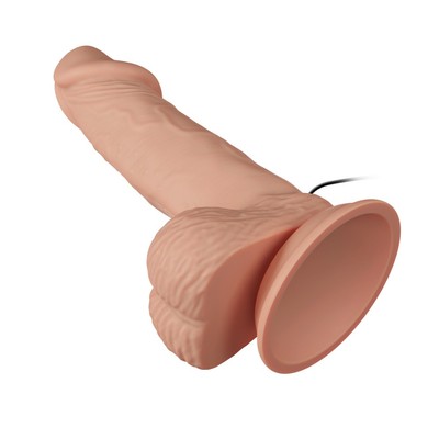Foto 8 do produto Prótese Peniana Realística Multispeed com Glande Definida, Veias Salientes, Ventosa e Controle Remoto com Fio - Beautiful Zebulon | 14,5 x 4 cm